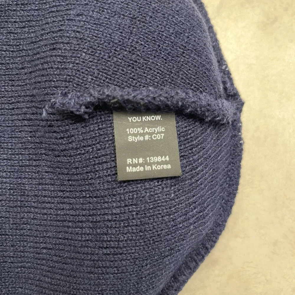 Narrows Brewing Navy Blue Toddler Sized Beanie Hat PNW Tacoma Washington New